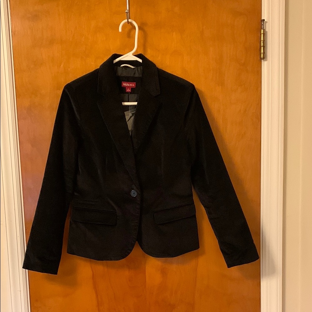Merona Black Velvet Blazer